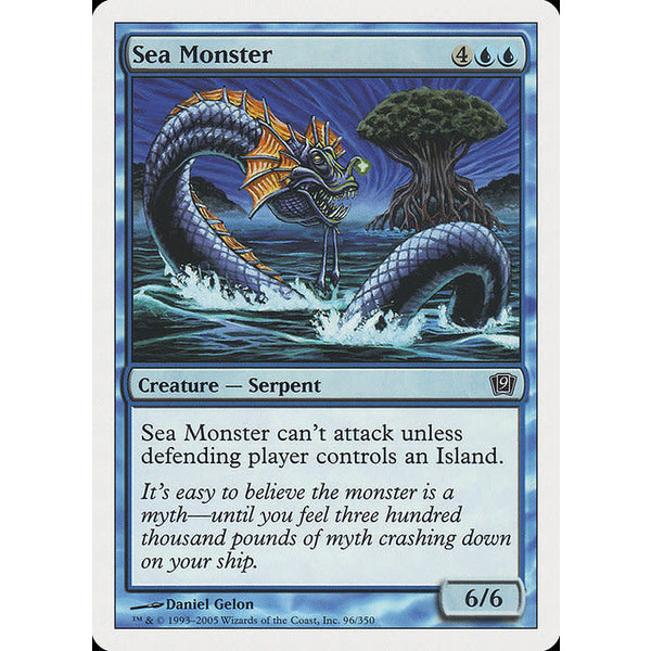 Magic: The Gathering Sea Monster (096) Lightly Played