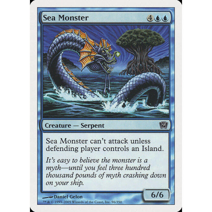Magic: The Gathering Sea Monster (096) Lightly Played