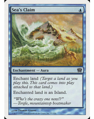 Magic: The Gathering Sea's Claim (097) Lightly Played