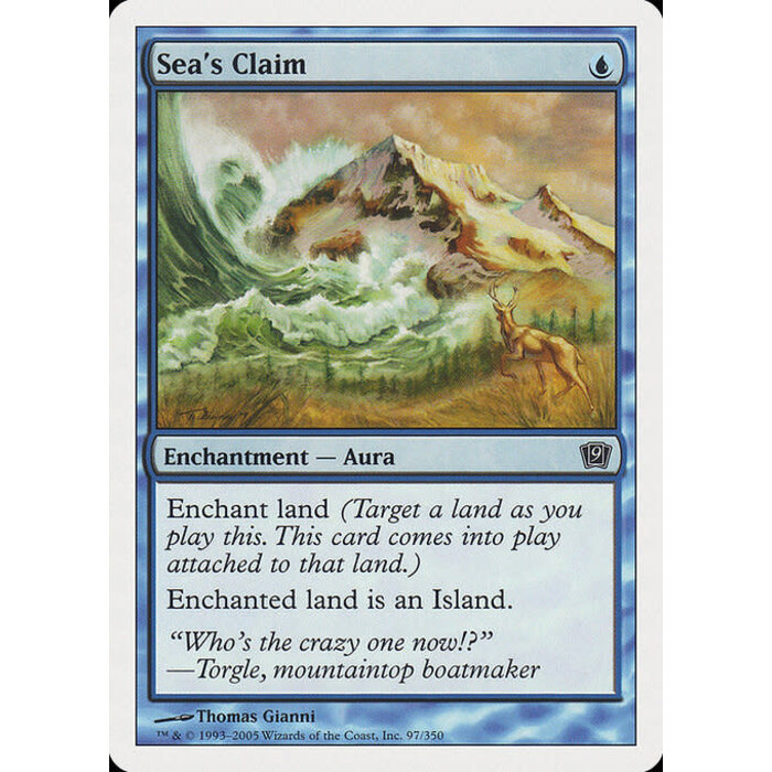 Magic: The Gathering Sea's Claim (097) Lightly Played