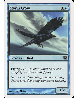 Magic: The Gathering Storm Crow (100) Moderately Played Foil