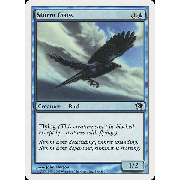 Magic: The Gathering Storm Crow (100) Moderately Played Foil