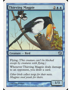 Magic: The Gathering Thieving Magpie (103) Heavily Played