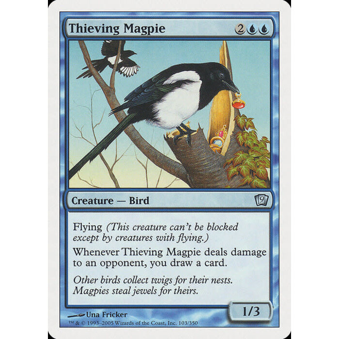 Magic: The Gathering Thieving Magpie (103) Heavily Played