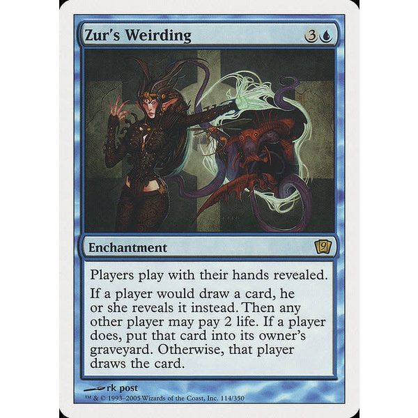 Magic: The Gathering Zur's Weirding (114) Moderately Played