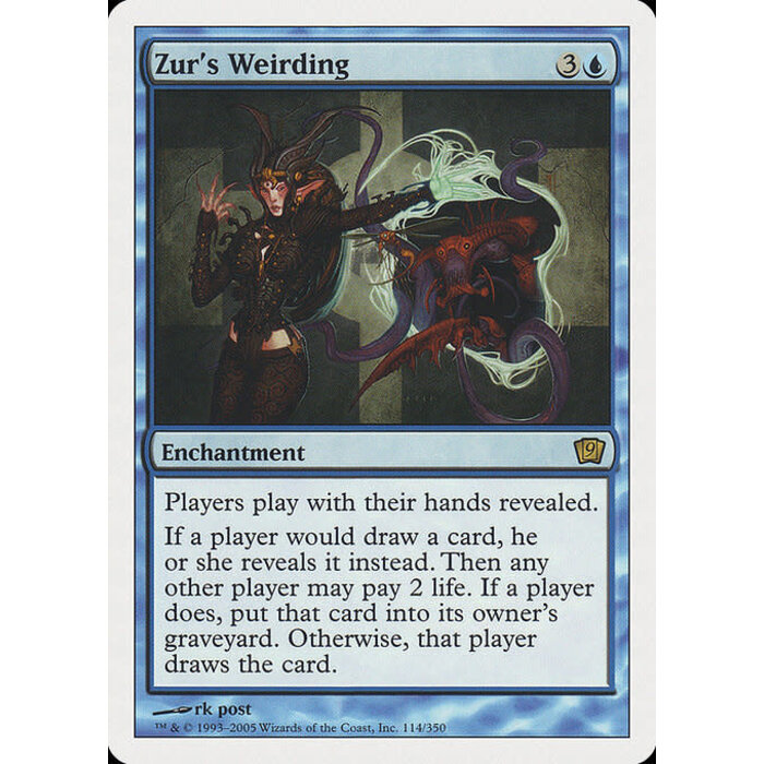 Magic: The Gathering Zur's Weirding (114) Moderately Played