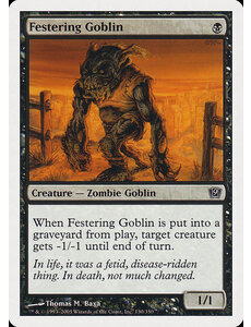 Magic: The Gathering Festering Goblin (130) Lightly Played Foil