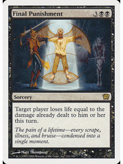 Magic: The Gathering Final Punishment (131) Moderately Played