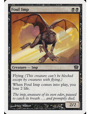 Magic: The Gathering Foul Imp (132) Heavily Played