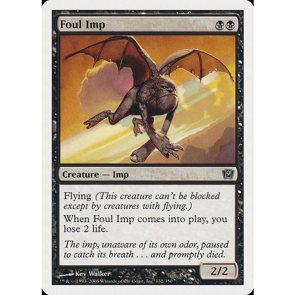 Magic: The Gathering Foul Imp (132) Heavily Played