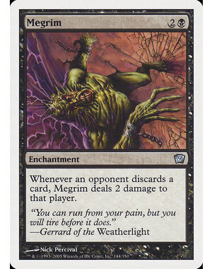 Magic: The Gathering Megrim (144) Moderately Played