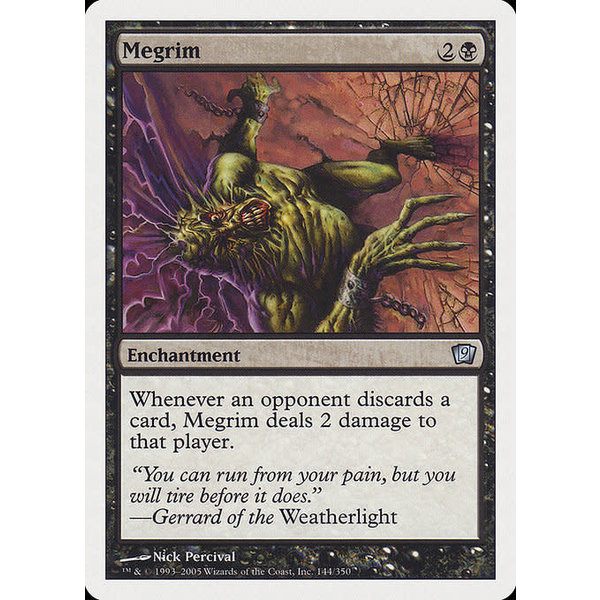 Magic: The Gathering Megrim (144) Moderately Played