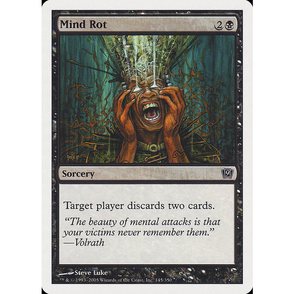 Magic: The Gathering Mind Rot (145) Moderately Played Foil