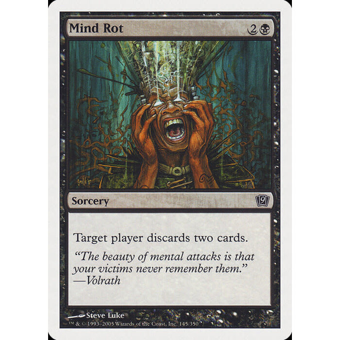 Magic: The Gathering Mind Rot (145) Moderately Played Foil