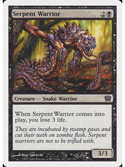 Magic: The Gathering Serpent Warrior (162) Heavily Played