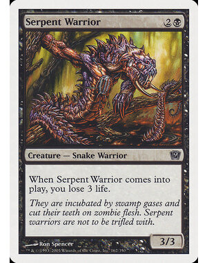 Magic: The Gathering Serpent Warrior (162) Heavily Played