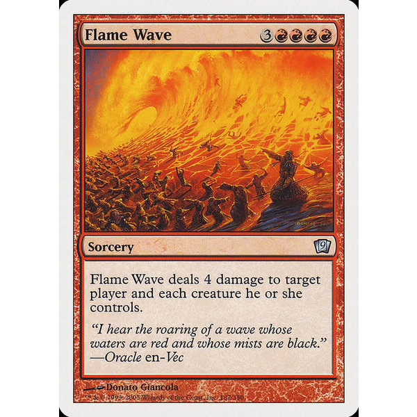 Magic: The Gathering Flame Wave (182) Lightly Played
