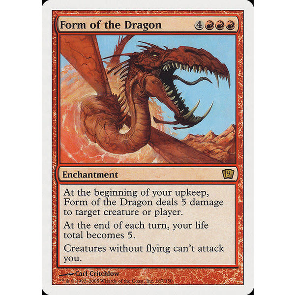 Magic: The Gathering Form of the Dragon (187) Lightly Played