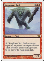 Magic: The Gathering Karplusan Yeti (198) Moderately Played