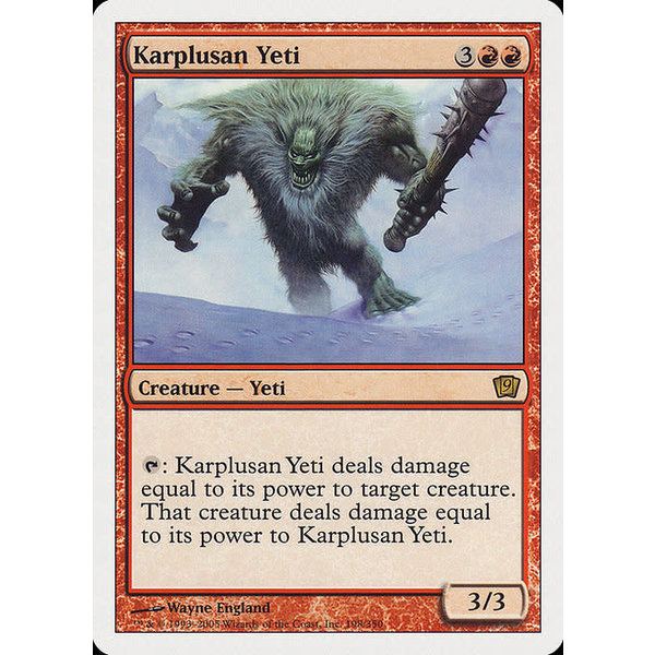 Magic: The Gathering Karplusan Yeti (198) Moderately Played