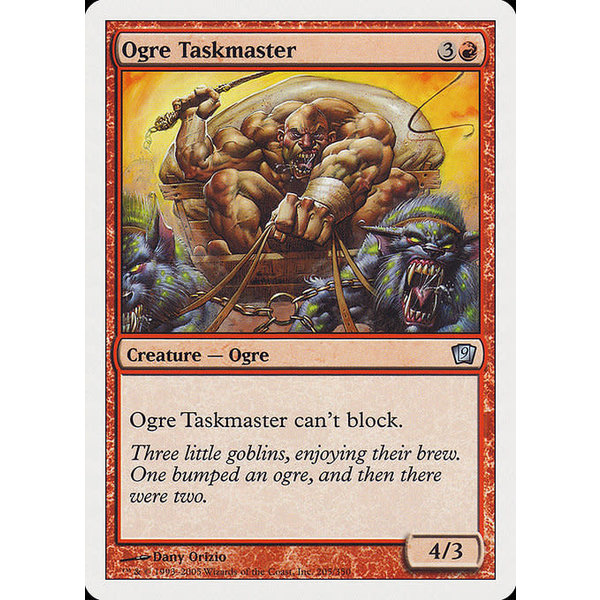 Magic: The Gathering Ogre Taskmaster (205) Damaged