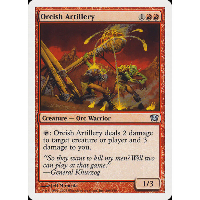 Magic: The Gathering Orcish Artillery (206) Lightly Played Foil