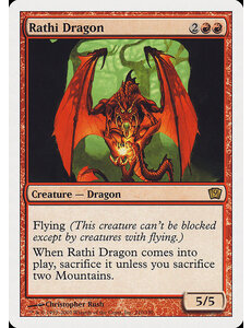 Magic: The Gathering Rathi Dragon (210) Damaged