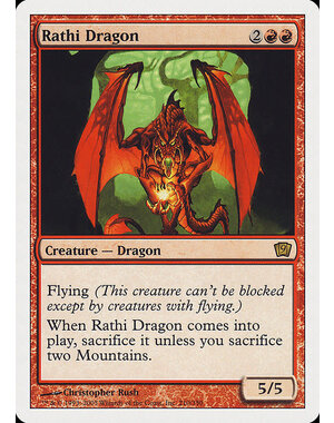 Magic: The Gathering Rathi Dragon (210) Damaged