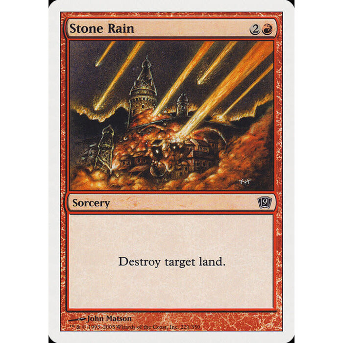 Magic: The Gathering Stone Rain (221) Lightly Played