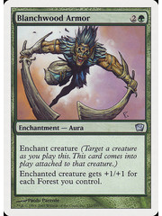 Magic: The Gathering Blanchwood Armor (232) Moderately Played