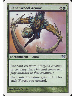 Magic: The Gathering Blanchwood Armor (232) Moderately Played