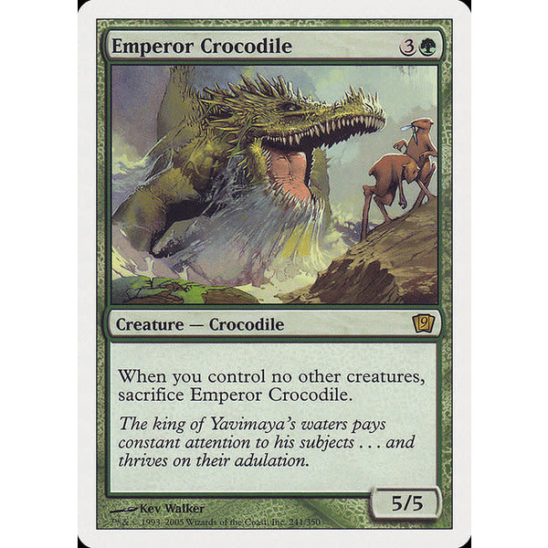 Magic: The Gathering Emperor Crocodile (241) Moderately Played