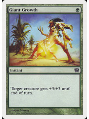 Magic: The Gathering Giant Growth (243) Damaged Foil