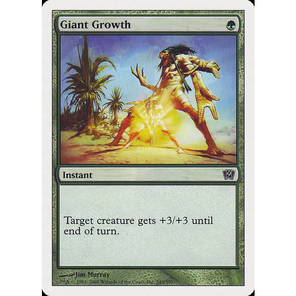 Magic: The Gathering Giant Growth (243) Damaged Foil