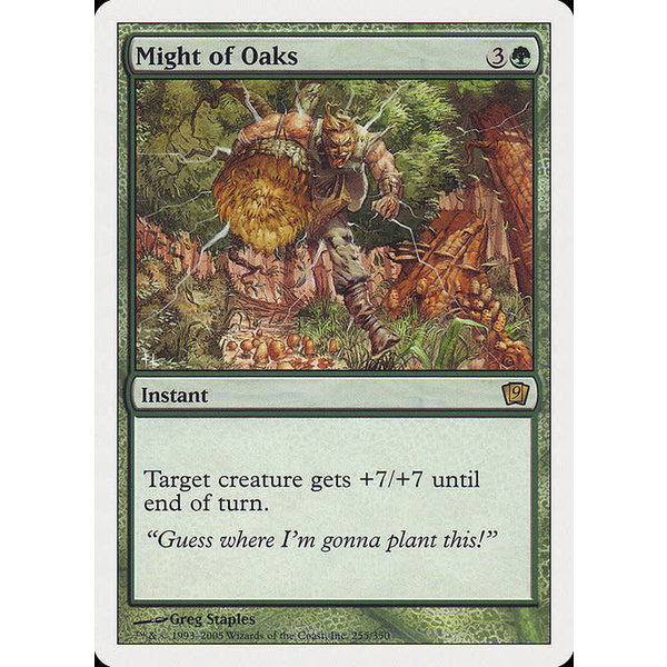 Magic: The Gathering Might of Oaks (255) Heavily Played