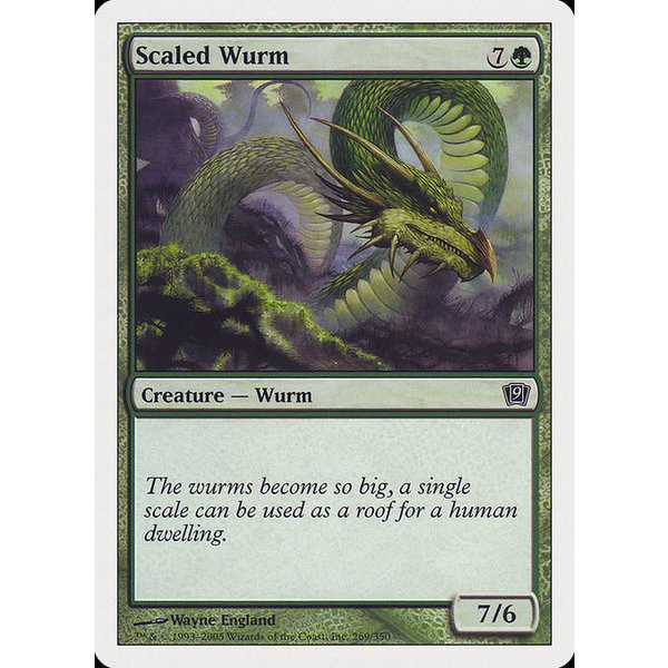 Magic: The Gathering Scaled Wurm (269) Heavily Played