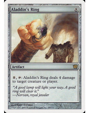 Magic: The Gathering Aladdin's Ring (286) Damaged