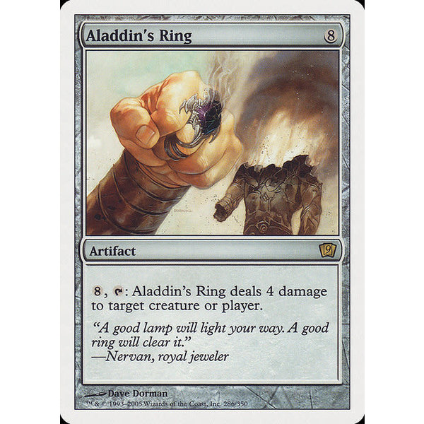 Magic: The Gathering Aladdin's Ring (286) Damaged