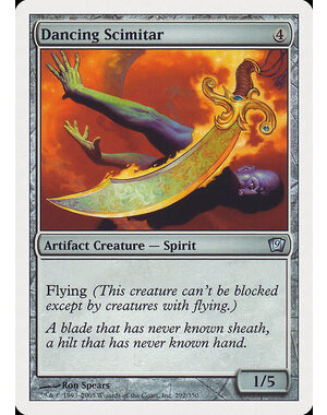 Magic: The Gathering Dancing Scimitar (292) Moderately Played