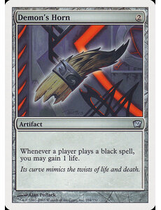 Magic: The Gathering Demon's Horn (294) Heavily Played