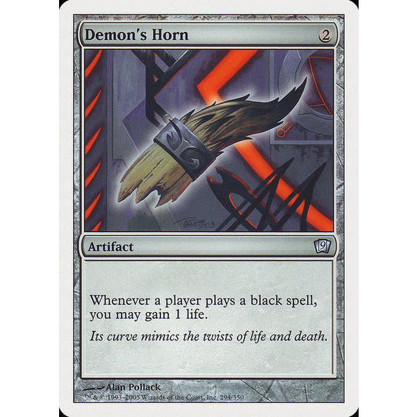 Magic: The Gathering Demon's Horn (294) Heavily Played