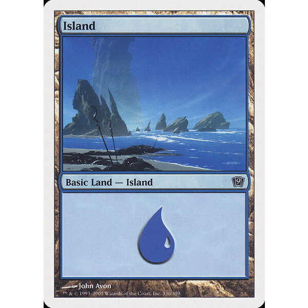 Magic: The Gathering Island (336) Lightly Played Foil