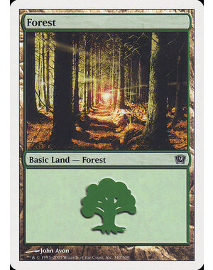 Magic: The Gathering Forest (347) Moderately Played