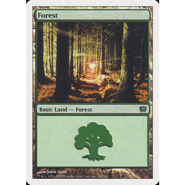 Magic: The Gathering Forest (347) Moderately Played