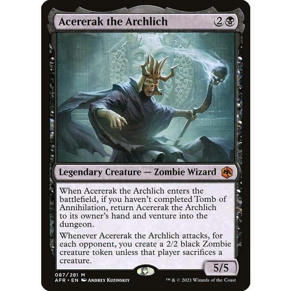 Magic: The Gathering Acererak the Archlich (087) Lightly Played