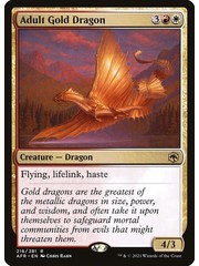 Magic: The Gathering Adult Gold Dragon (216) Near Mint