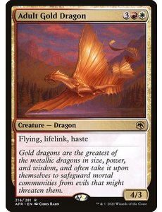 Magic: The Gathering Adult Gold Dragon (216) Near Mint