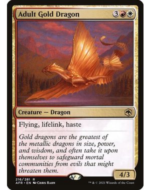Magic: The Gathering Adult Gold Dragon (216) Near Mint