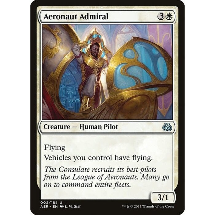 Magic: The Gathering Aeronaut Admiral (002) Lightly Played