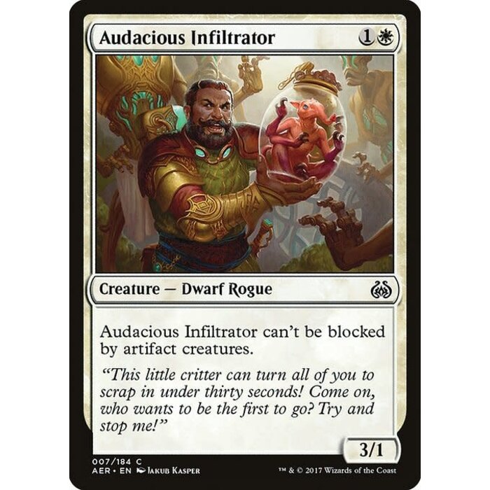 Magic: The Gathering Audacious Infiltrator (007) Lightly Played